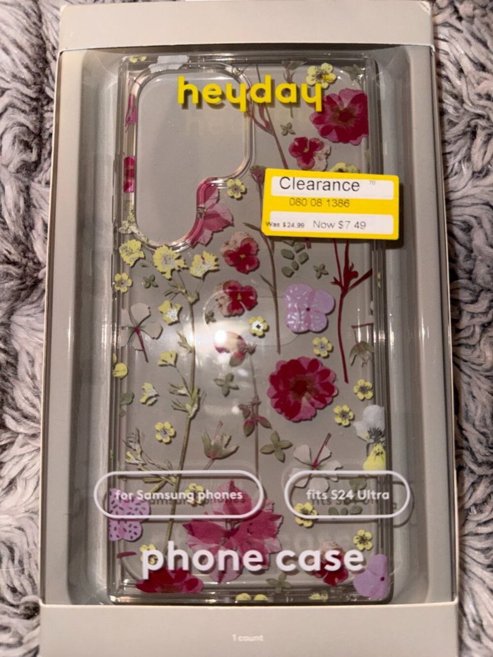 heyday Clear Floral Phone Case New